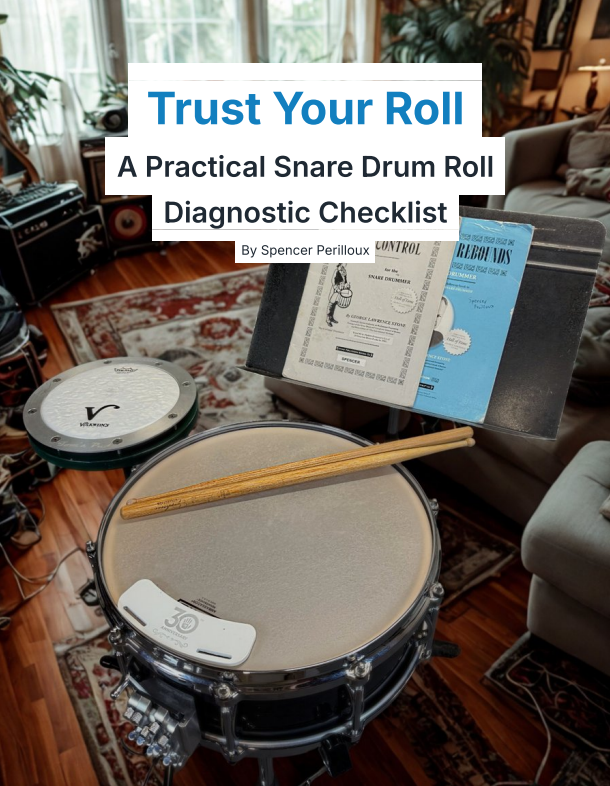 Cover for The 8 Most Common Snare Drum Roll Problems.